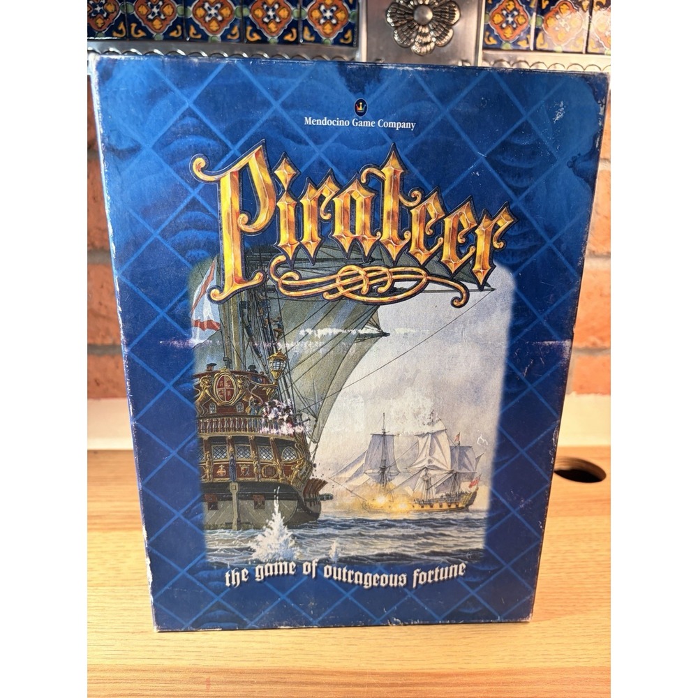Pirateer the Board Game of Outrageous Fortune 1994 Mendocino (100% Complete!)
